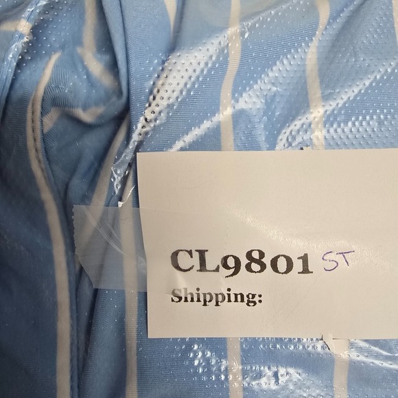 Southern Tide Polo Shirt XL Blue Striped Performance Golf Preppy Coastal Cool - Picture 8 of 8